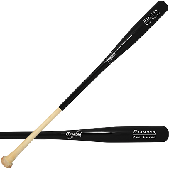 Pro-grade wood fungo bat, 2 5/16 inch barrel for hitting infield.