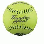 Dudley .40 Core Classic M Thunder Heat 325lb 12 Yellow Softballs Cover Synthetic 1 Doz USSSA Softballs