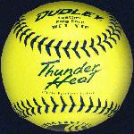 The USSSA Thunder Heat softball is not nearly as susceptible to compression changes under increased temperature (100\xB0 F) and decreased temperature (40\xB0 F) compared to .40, .44 and .47 poly care softballs. This translates into a much more uniform and consistent compression ball from Spring play thru late Summer.