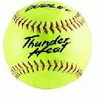 Dudley Thunder Heat 12 ASA Fastpitch Softballs Composite Cover COR 47 Compression 375lbs 1 Doz