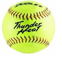 Dudley Thunder Heat 12 ASA Fastpitch Softballs Composite Cover COR 47 Compression 375lbs 1 Doz