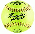 Dudley Thunder Heat 12 ASA Fastpitch Softballs Leather Cover COR 47 Compression 375lbs 1 Doz