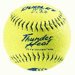 dudley usssa thunder heat slow pitch classic m softballs leather 1 dozen