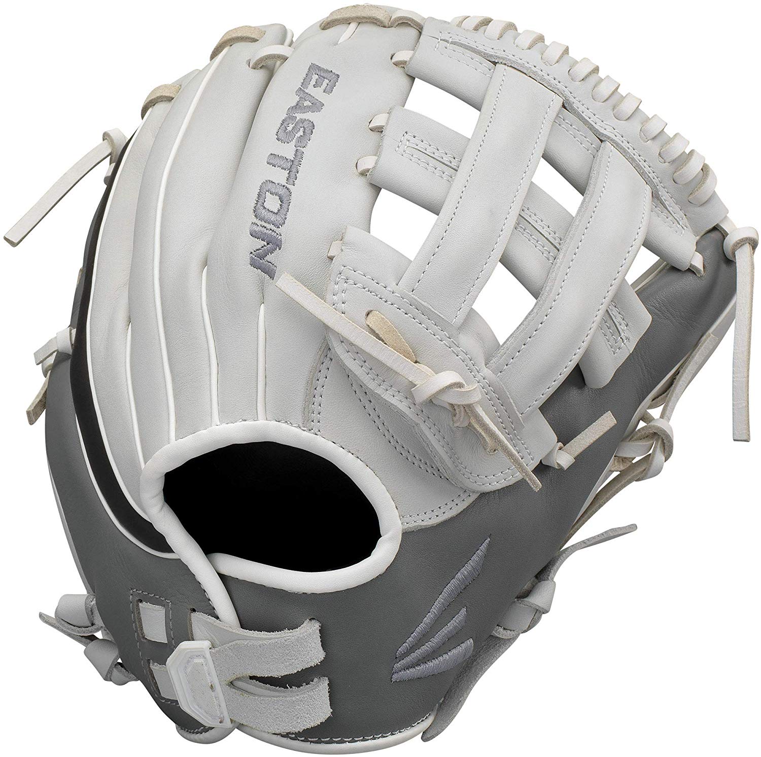 Premium Steer USA leather Quantum Closure SystemTM provides adjustable hand opening for optimized fit and feel Supple leather lining for added comfort and feel Fastpitch specific patterns designed for better fit and function Smaller hand openings for a tighter fit and more control Extra strength rawhide laces to reinforce glove durability.