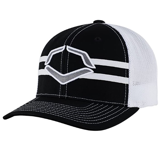 evoshield-grandstand-flexfit-hat-black-white-small-medium WTV1035344010SMMD             