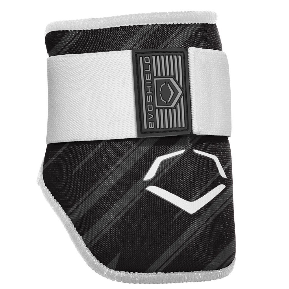 evoshield-mlb-batters-speed-stripe-elbow-guard-black-adult WTV2046120003  840041114874 The protective batters Elbow guard features a redesigned covering offering a