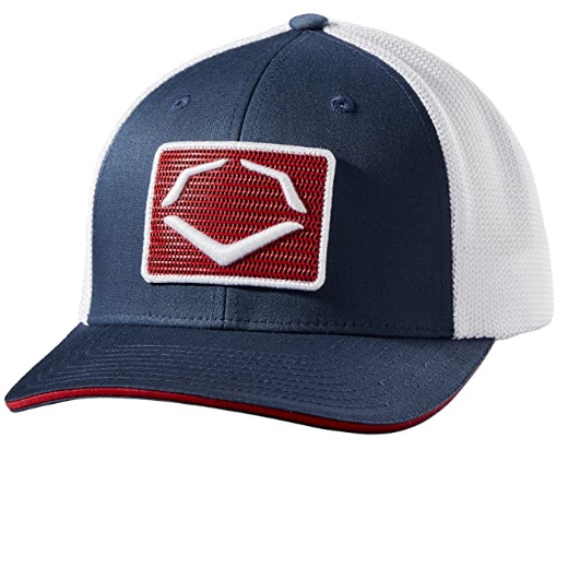 evoshield-rank-flexfit-mesh-baseball-hat-large-x-large WTV8726NRLGXL  887768749330 100% Polyester Imported Features an embroidered sewn-on patch logo Flexfit band