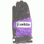 Franklin Batting Glove Black Purple 1ea (Large, Right Hand) : Franklin batting glove features pittards premium cabretta leather which improves grip and control. Remain soft and supple after every use.