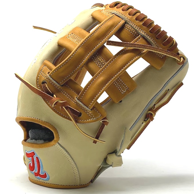 J.L. Glove Company combines beautiful design, professional quality material and demanding performance rigors to make the best baseball gloves available to competitive players. Founded and based in Austin, Texas. The gloves are constructed from select American Kip leather chrome tanned in Japan. Fur wrist liner for comfort and moisture management. The DR 03 has a medium-deep pocket depth that makes for a perfect glove around the field. The DR 03 features a medium depth pocket. With a true thumb to pinky close, the DR03 allows the rangy player to size up and still enjoy a nimble ball transfer around the infield. The J.L. Glove Company started with a vision shared by brothers Jeremy and Tyson Spring, two men raised in love with the game of baseball, obsessive about design that makes the game more beautiful, the player more confident, and the outs more plentiful. J.L. Glove Company are players, coaches, parents, designers, and baseball men. The J.L. Glove Company motto is 27 Outs. Go get One.