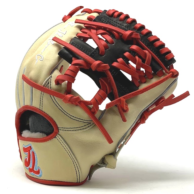 SO 01 has a shallow pocket depth with broad neutrality in the heel. SO01 is a great choice for the mid infielder with lightning hands. J.L. Glove Company combines beautiful design, professional quality material and demanding performance rigors to make the best baseball gloves available to competitive players. Founded and based in Austin, Texas. The gloves are constructed from select American Kip leather chrome tanned in Japan. Fur wrist liner for comfort and moisture management. The J.L. Glove Company started with a vision shared by brothers Jeremy and Tyson Spring, two men raised in love with the game of baseball, obsessive about design that makes the game more beautiful, the player more confident, and the outs more plentiful. J.L. Glove Company are players, coaches, parents, designers, and baseball men. The J.L. Glove Company motto is 27 Outs. Go Get One.