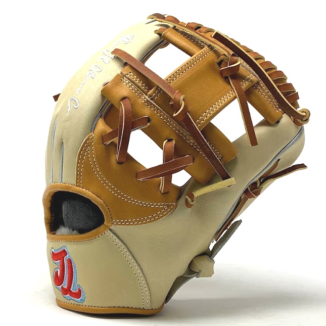 SO 01 has a shallow pocket depth with broad neutrality in the heel. SO01 is a great choice for the mid infielder with lightning hands. J.L. Glove Company combines beautiful design, professional quality material and demanding performance rigors to make the best baseball gloves available to competitive players. Founded and based in Austin, Texas. The gloves are constructed from select American Kip leather chrome tanned in Japan. Fur wrist liner for comfort and moisture management. The J.L. Glove Company started with a vision shared by brothers Jeremy and Tyson Spring, two men raised in love with the game of baseball, obsessive about design that makes the game more beautiful, the player more confident, and the outs more plentiful. J.L. Glove Company are players, coaches, parents, designers, and baseball men. The J.L. Glove Company motto is 27 Outs. Go Get One.