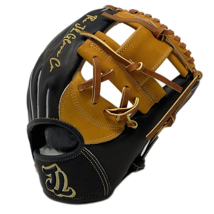 jl-glove-co-baseball-glove-so01-i-web-11-5-inch-black-tan-right-hand-throw SO01-115-I-BKT-RightHandThrow JL Glove Co  The SO 01 has a shallow pocket depth with broad neutrality