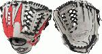 pLouisville Slugger 11.5 HD9 Hybrid Defense Red/Grey Baseball Glove/p