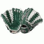 Louisville Slugger 12.75-Inch TPX HD9 Hybrid Defense Ball Glove (GreenGray) (Right Hand Throw) : The XH1275GG is a 12.75 outfield model with a conventional open back and a pro trap web. The HD9 Hybrid Defense series is an elite line of fielding gloves from Louisville Slugger that utilizes a zero-gravity performance mesh back that provides a quick break-in and ultra lightweight feel. This glove is greengray.