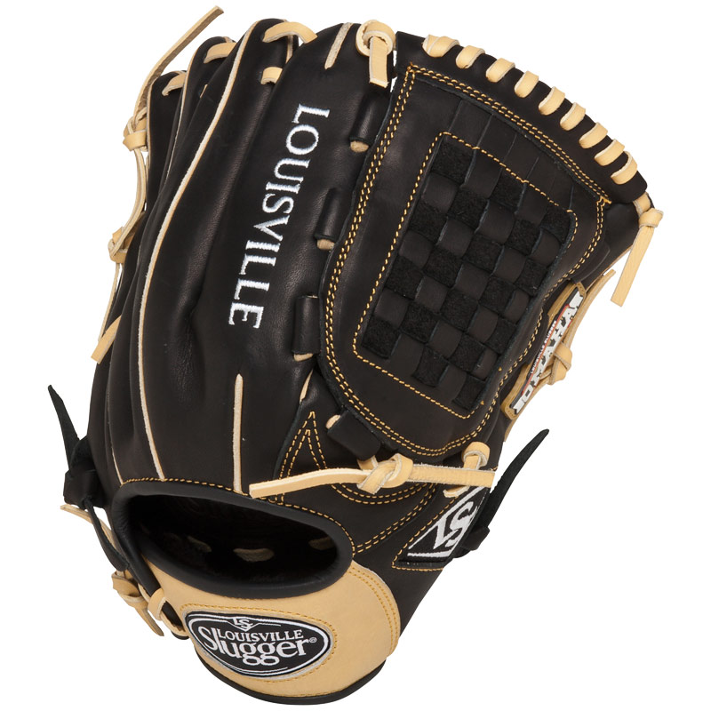 louisville-slugger-12-inch-fg-omaha-flare-baseball-glove-infielders-gloves-black FGOF14-BK120-Right Handed Throw Louisville 044277007065 The Louisville Slugger Omaha Flare series baseball glove combines Louisville Sluggers