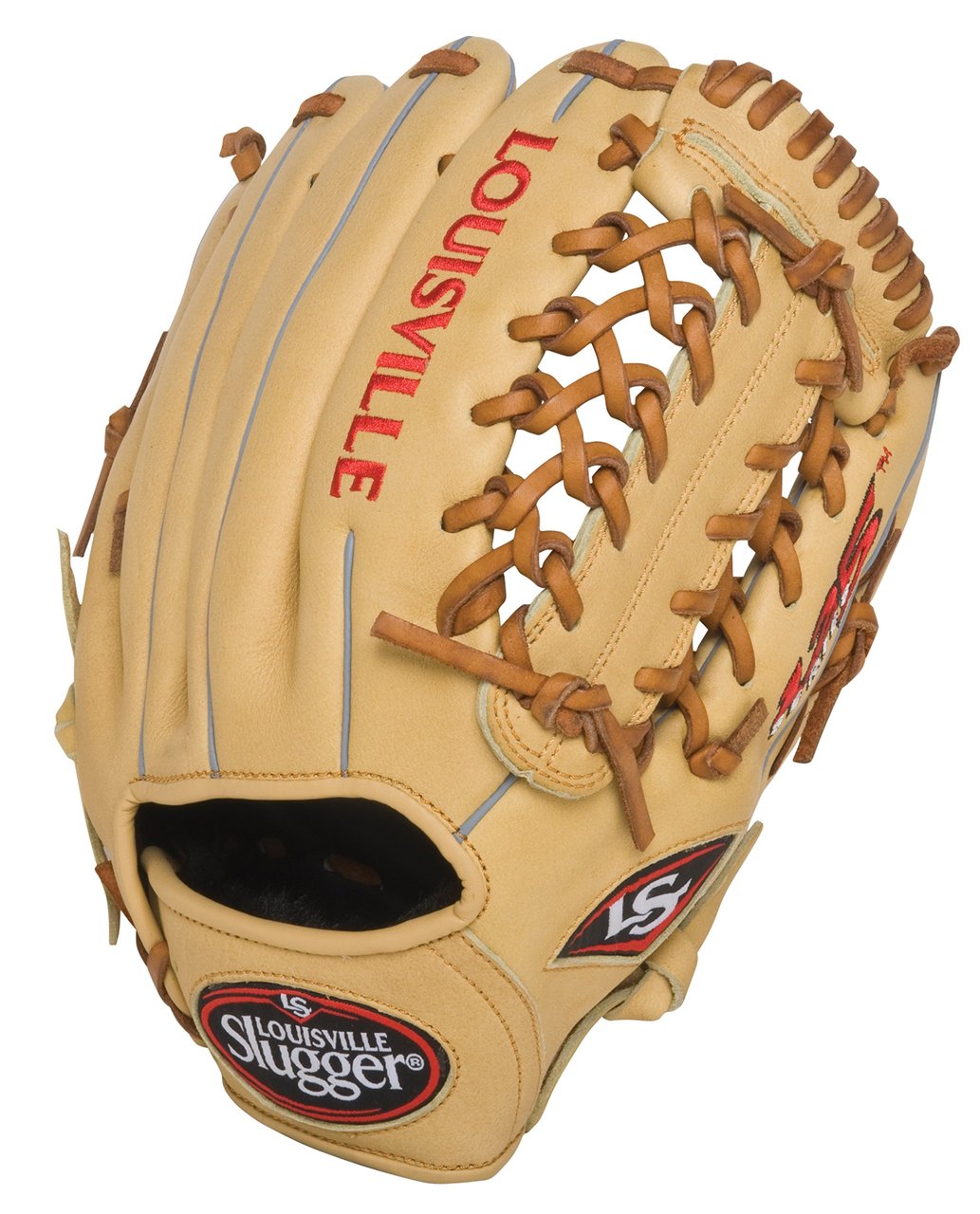 Louisville Slugger 125 Series Cream 11.5 inch Baseball Glove (Right Handed Throw) : Built for superior feel and an easier break-in period, the 125 Series is constructed with extra-tough dye-through lacing and genuine cowhide leather to provide unmatched strength and durability while wicking away perspiration with our Slugger Touch finger lining.