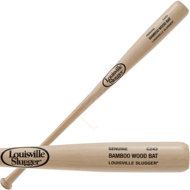 louisville-slugger-bamboo-wood-baseball-bat-bc243-bamboo-33-inch BC243-33 Louisville 044277965402 Bamboo wood bats from Louisville Slugger are made to sound look