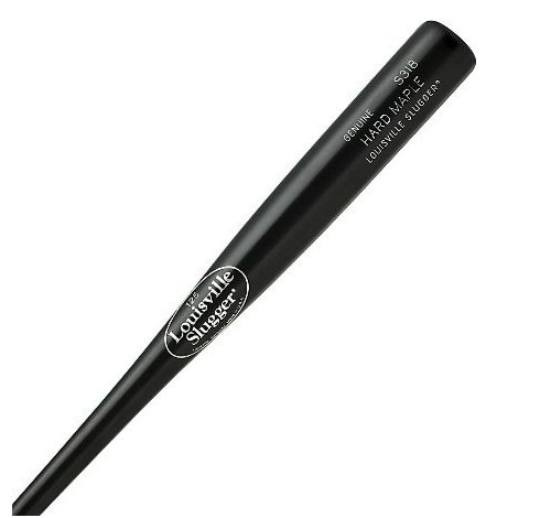 Louisville Slugger Hard Maple Black Wood Baseball Bat (31 Inch) : Great performance and solid feel for game usage. The turning models for the wood baseball bats are randomly selected from the following models: C271, P72, C243, R161, T141, K55. May or may not have cupped end.