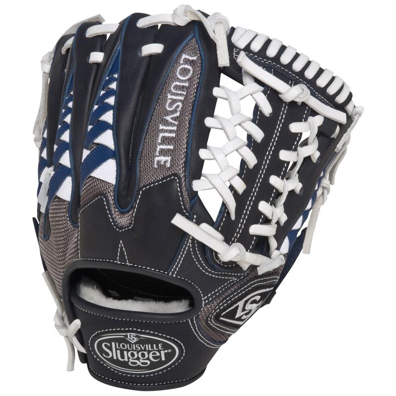 Louisville Slugger HD9 11.5 inch Baseball Glove (Navy, Left Hand Throw) : The HD9 Series is built with revolutionary hybrid leathermeshkanga weave construction for the lightweight performance and durability demanded by high-level players. Offered in many colors, the HD9 series helps each player stand out on the field.