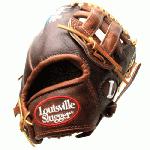 Louisville Slugger IC1175 Icon Series 11.75 Baseball Glove (Right Handed Throw) : Handcrafted from American steer hide. Extra-wide laces for ultimate durability. Perforated palm lining provides enhanced feel. Top professional patterns.