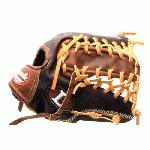 Louisville Slugger IC1275 Icon Series 12.75 Baseball Glove (Left Handed Throw) : Handcrafted from American steer hide. Extra-wide laces for ultimate durability. Perforated palm lining provides enhanced feel. Top professional patterns.