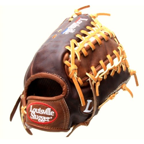 Louisville Slugger IC1275 Icon Series 12.75 Baseball Glove (Right Handed Throw) : Handcrafted from American steer hide. Extra-wide laces for ultimate durability. Perforated palm lining provides enhanced feel. Top professional patterns.