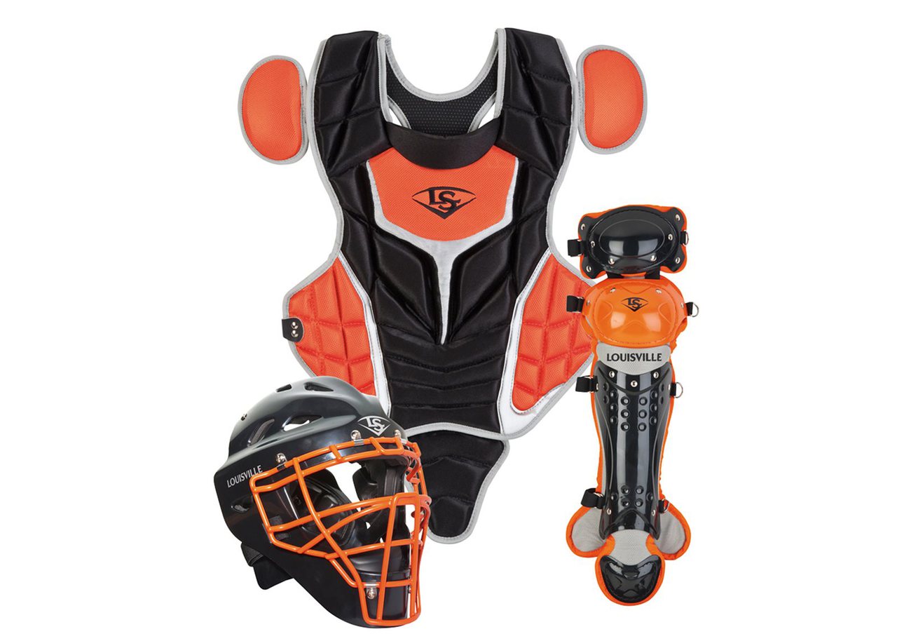 louisville-slugger-intermediate-pg-series-5-catchers-set-black-orange PGS514-STIBO Louisville B00G1XDJOE Made from extra-tough lightweight materials that keep you protected while easily