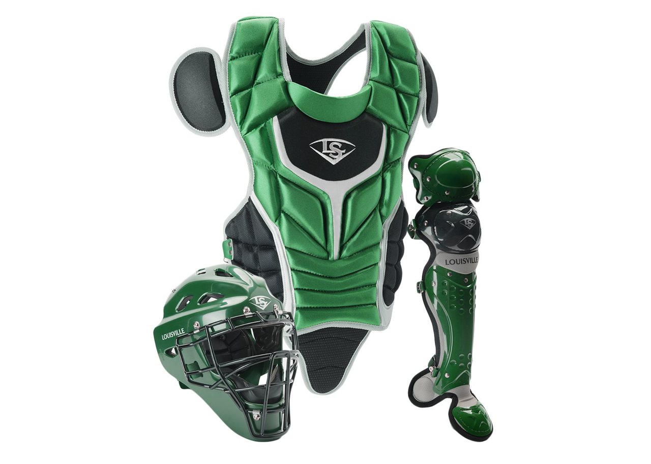 louisville-slugger-intermediate-pg-series-5-catchers-set-dark-green-black PGS514-STIGB Louisville B00G1XDJLM Made from extra-tough lightweight materials that keep you protected while easily