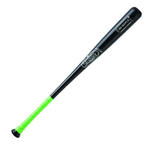 louisville-slugger-m9-maple-c271-wood-baseball-bat-33-inch WBM9271-BKL-33 inch Louisville 044277054236 Louisville Slugger M9 Maple Wood Baseball Bat with Lizard Skins Grip.