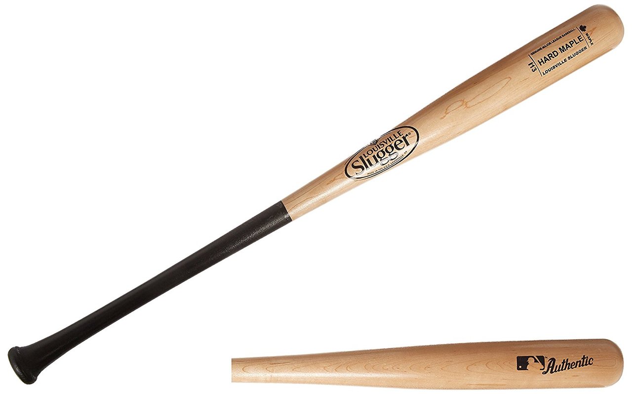 Louisville Slugger I13 Turning Model Hard Maple Wood Baseball Bat.