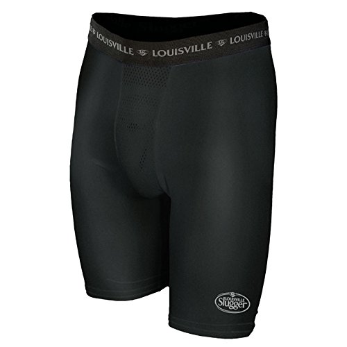 Louisville Slugger Mens LS1100 Compression Shorts With Cup Pocket : XONE the leading innovative performance apparel company has partnered with the leading baseball brand Louisville Slugger as the exclusive apparel licensee. LOUISVILLE SLUGGER MEN'S COMPRESSION SHORT W CUP POCKET Feature our Compression fit to help muscle support  4-way stretch with 8-inch inseam and Mesh Double-layer CUP pocket for a cool, dry, comfortable fit. X-Dry Moisture Management System. Louisville Slugger Elastic Waist Band with Louisville Slugger Oval Logo on Leg. Available in sizes: XS, S, M, L, XL, XXL and Color: White & Black.