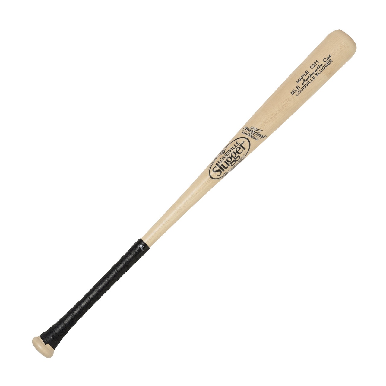 louisville-slugger-mlb-authentic-c271-maple-wood-baseball-bat-34-inch-lizard-grip WBCM271-NG34BK Louisville 044277133856 Inspired by the Pros.  Crafted for You.  MLB Authentic Cut features