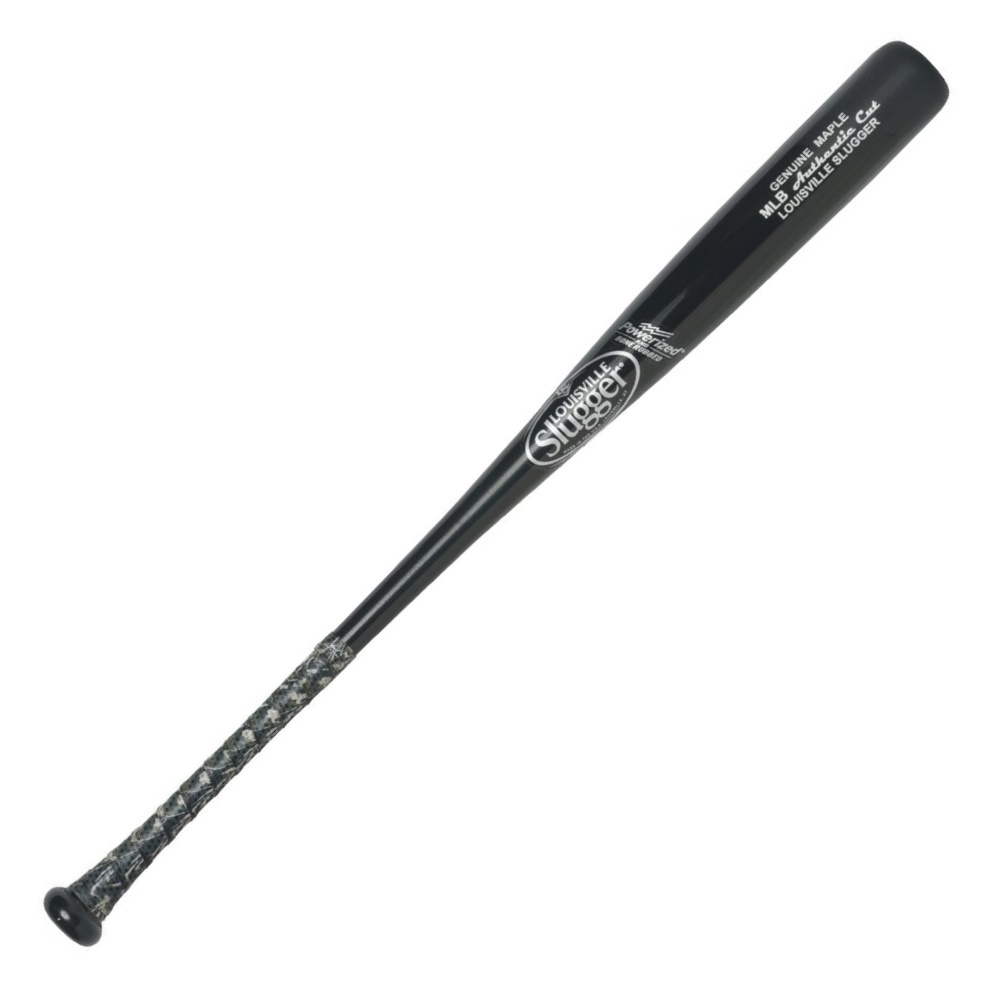 louisville-slugger-mlb-authentic-cut-maple-black-high-gloss-baseball-bat-with WBCMMLB-BG34CM Louisville 044277134365 Assorted Pro Turning Models Made from Maple Wood High Gloss Black