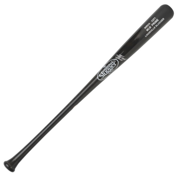 louisville-slugger-mlb-prime-birch-c271-black-high-gloss-wood-baseball-bat-34 WBVB271-BD34 Louisville 044277145248 Inked. Bone Rubbed. HD Finished - MLB tested MLB approved. Identical