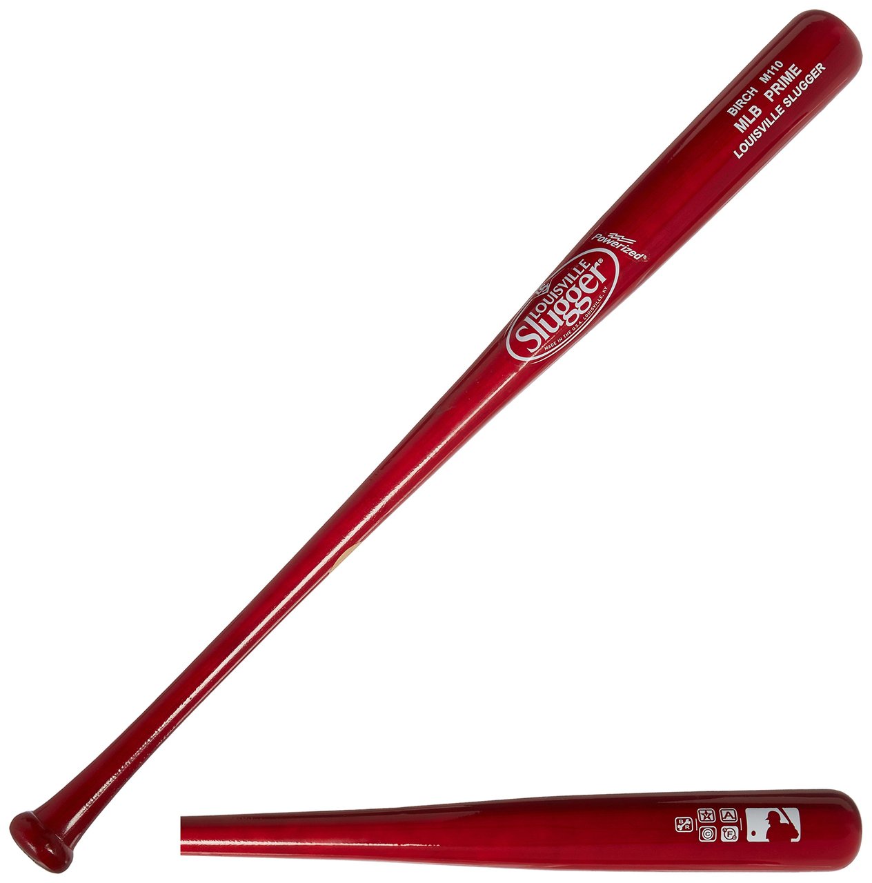 Louisville Slugger MLB Prime Birch M110 Turning Model High Gloss. Amish Veneer Birch. Wine barrel high gloss. Barrel Medium. Turning model M110, Cupped. BBCOR Approved.