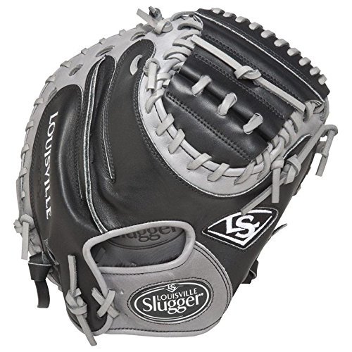 Lousville Slugger Omaha Flare combines iconic flare design and professional patterns with game ready performance leather.  Quick ball transfer and quick inning. 33.5 Circumference. Open Back. 2 Piece Web.