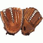 The Louisville Slugger Omaha Pro series brings together premium shell leather with softer linings for a substantial feel that is game-ready off the shelf. The unique, vintage leather gives each glove a personality of its own.