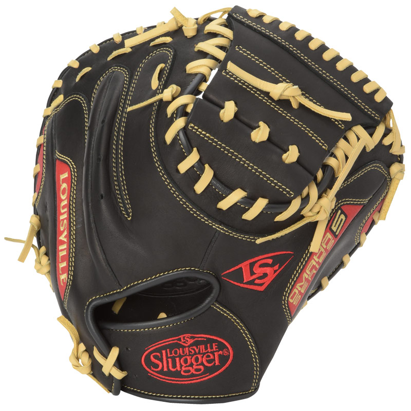 louisville-slugger-omaha-s5-scarlet-catchers-mitt-black-with-scarlet FGS5SR6-CTM1-RightHandThrow Louisville 044277135645 The Omaha Series 5 delivers standout performance in an all new