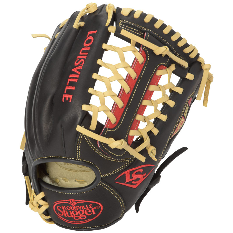 The Omaha Series 5 delivers standout performance in an all new line of Louisville Slugger Baseball Gloves. The series is built with premium Cambio leather in a full range of professional patterns, perfect for players moving up into the higher levels of baseball. Omaha Series 5 11.5 Ball Glove Features: Premium Grade Cambio leather shell Unique Edge-Lace design for additional stability Full grain leather palm lining Premium lacing 11.5 Infield/Pitcher pattern Open Back Mod Trap Web One Year Manufacturer's Warranty