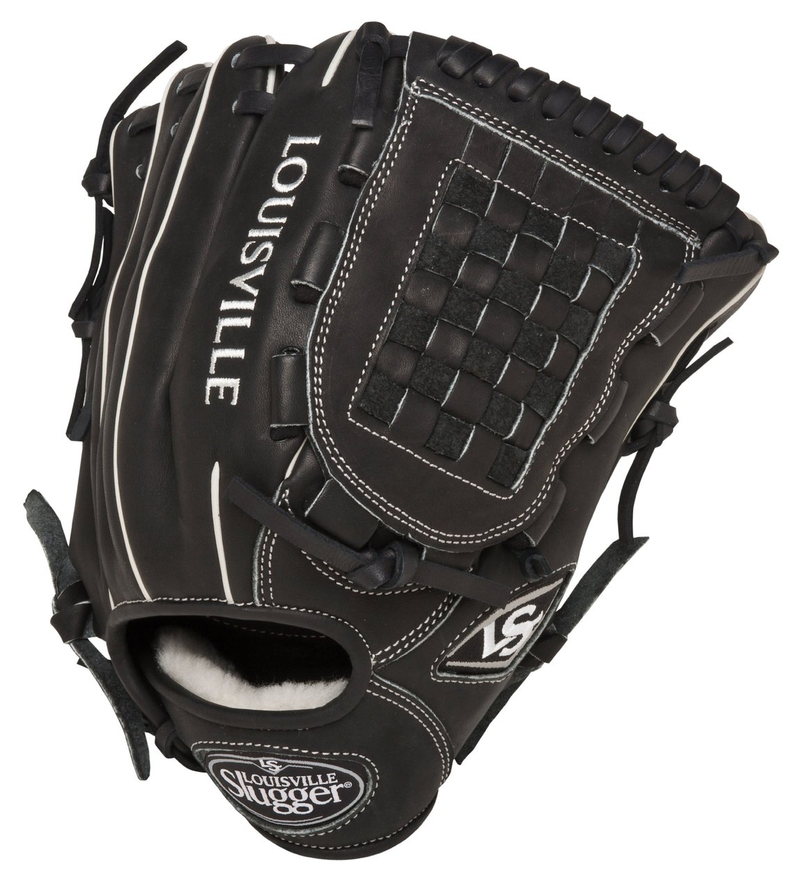 Louisville Slugger Pro Flare Black 12 inch Baseball Glove (Left Handed Throw) : Louisville Slugger Pro Flare Fielding Gloves are preferred by top professional and college players.They are designed with the speed of the game in mind. Louisville Slugger Pro Flare gloves are designed to keep pace with the evolution of Baseball. The unique Flare design allows for quick-transfer of ball from glove to hand, because every split second counts. Better technology, better materials and better design. There is a larger catching surface area made possible by the extra wide lacing and curved finger tips. The gloves are made from professional-grade oil infused leather for maximum feel and performance.