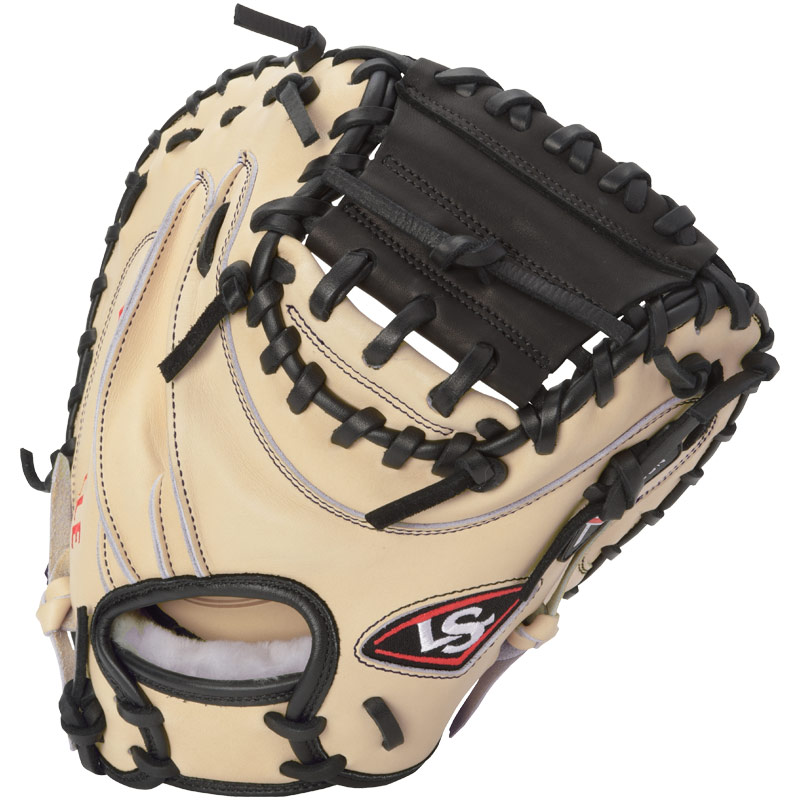 louisville-slugger-pro-flare-catchers-mitt-cream-black-right-hand-throw FGPF14-CRCTM2-RightHandThrow Louisville 044277133092 Designed with the speed of the game in mind. Louisville Slugger