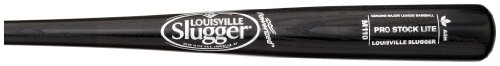 Louisville Slugger Pro Stock Lite are -3 or lighter. Louisville Slugger Pro Stock Ash Wood Bat. Strong timber, lighter weight. Pound for pound, ash is the strongest timber available. Ash has flexibility that isn’t found in other timbers, including maple. It tends to flex rather than break. This gives you a larger, more flexible sweet spot in terms of breakage. Due to ash being a lighter gross weight, we can produce a wider range of larger barrel models. Many MLB players use ash wood bat like Joey Votto, Evan Longoria, Derek Jeter, Jay Bruce, Brandon Phillips, Adam Jones, David Wright, Ryan Zimmerman. Features #1 Grade Ash. Black Finish. M110 Turning Model. Cupped End.