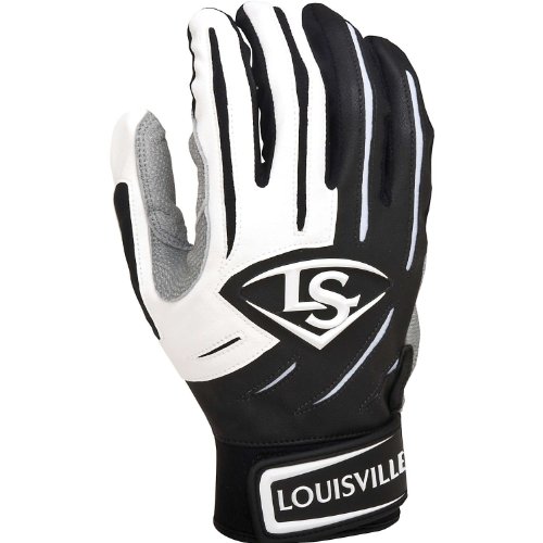 Louisville Slugger Series 5 Pro Batting Gloves Professional Design & Look.Louisville Slugger Series 5 Pro Batting Gloves feature: Embossed goatskin palm for best grip Lycra stretch zones maximize fit Elastic stretch Velcro wrist strap ensures secure wear Pro design Sold as a pair.