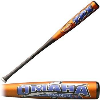 Big Barrel 2 34 Omaha. A dominant presence in Omaha since its introduction, Omaha is back for its seventh consecutive championship run. Developed by Alcoa and enhanced by Louisville Slugger engineers, Scandium XS alloy undergoes a proprietary heat treatment by Louisville Slugger, which maximizes the overall design, performance and durability of Scandium XS. This bat is designed for players between 13 and 15 years of age as well as younger players whose leagues allow bat diameters larger than 2 14.