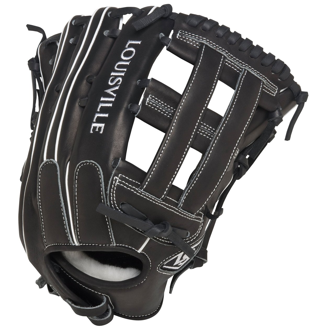 Louisville Slugger Super Z Black 13.5 inch Slow Pitch Softball Glove (Right Hand Throw) : The Super Z Series is the first of its kind in Slow Pitch. The unique Flare technology has up to 15% wider fielding surface vs. a traditional pattern allowing for quick-transfer of the ball from glove to hand, because every split second counts.