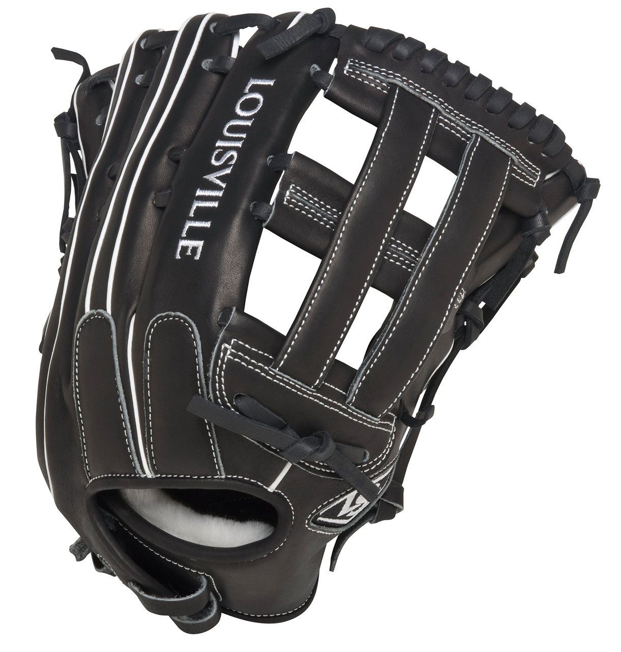 louisville-slugger-super-z-black-13-5-inch-slow-pitch-softball-glove-right-hand-throw FGSZBK5-1350-Right Hand Throw Louisville New Louisville Slugger Super Z Black 13.5 inch Slow Pitch Softball Glove