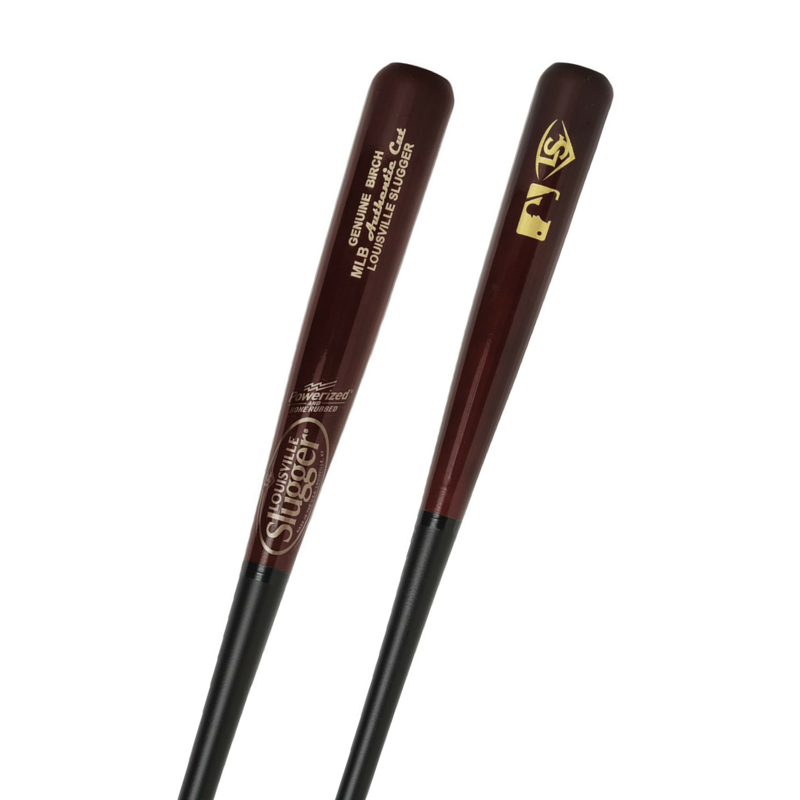 louisville-slugger-wbcbmlb-hb-mlb-authentic-cut-birch-black-matte-hornsby-33-wood-baseball-bat WBCBMLB-HB33 Louisville 044277129811 Birch wood combines the closed-grain stiffness and hardness of Maple and