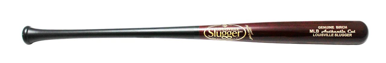 louisville-slugger-wbcbmlb-hb-mlb-authentic-cut-birch-black-matte-hornsby-34-wood-baseball-bat WBCBMLB-HB34 Louisville 044277129828 Birch wood combines the closed-grain stiffness and hardness of Maple and