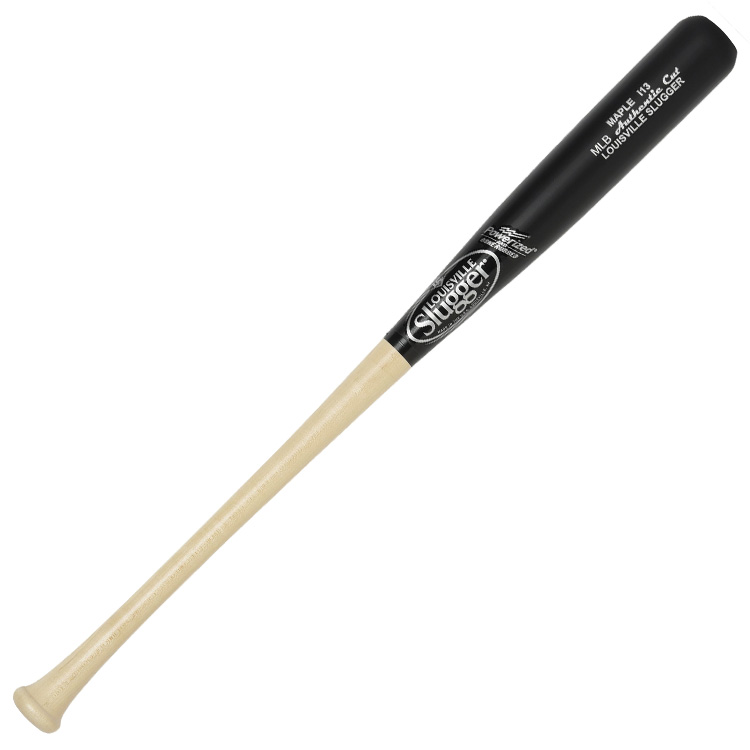 louisville-slugger-wbcmi13-bn-mlb-authentic-cut-maple-i13-unfinished-black-ma WBCMI13-BN34 Louisville 044277125967 Maple is all about dense timber for a hard hitting surface.