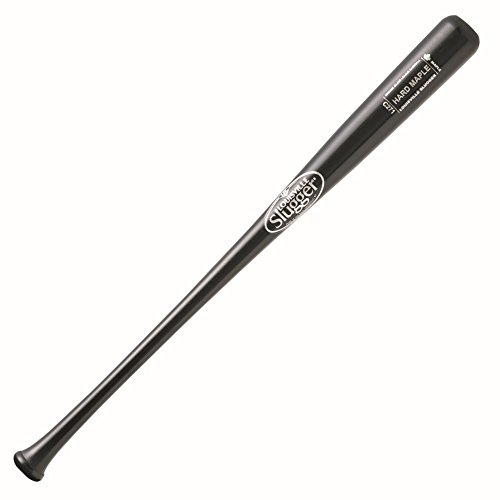 Louisville Slugger WBHM271-BK Hard Maple Wood Baseball Bat 271 (33 inch) : Louisville Slugger Hard Maple Wood Baseball Bat 271 Turning Model. Black.